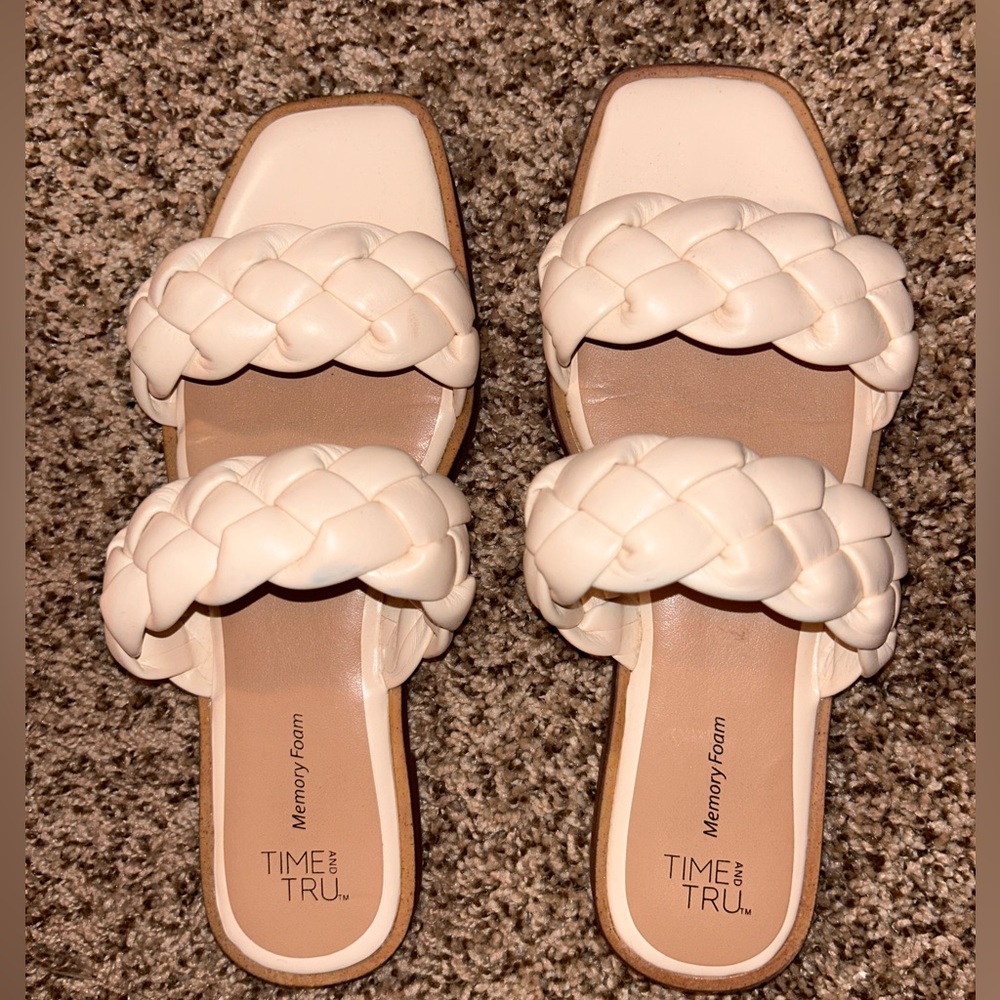 Time and tru braided sandal